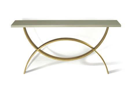 1 3 CCT10S SMALL FISHTAIL CONSOLE TABLE HEIGHT 740mm 29 1 /4 WIDTH 1500mm 59 DEPTH 350mm 13 3 /4 1 Bronzed/2 Pale Gold/3 Fishtail Silver with Faux Limestone top Forged steel with decorative finish