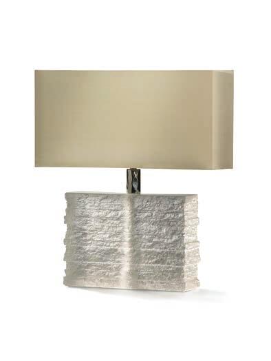 1 GLB16 CRYSTAL STRATA APPROXIMATE HEIGHT 250mm 9 3 /4 WITH SHADE 450mm 17 3 /4 WIDTH 280mm 11 WITH SHADE 406mm 16 1 Clear with Antiqued Brass/2 Nickel collar DESIGNER S NOTE The Strata texture