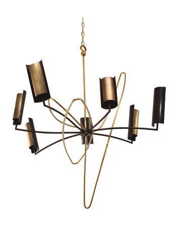 MCL34 SPUTNIK CEILING LIGHT TOTAL DROP 2065mm 81 1 /4 (including ceiling rose, 1 metre of chain and fixture) MINIMUM DROP 1158mm 45 1 /2 (including ceiling rose, minimum amount of chain possible and