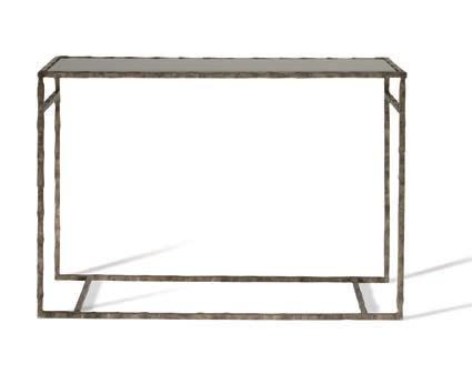 1 2 3 CCT08L LARGE SALVATORE CONSOLE TABLE HEIGHT 855mm 33 3 /4 WIDTH 1500mm 59 DEPTH 500mm 19 3 /4 1 Bronzed/2 Burnished Silver/3 Burnt Silver/4 French Brass with Black, Clear, Black Marble or Grey