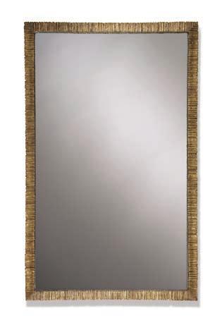 1 WM31S SMALL RECTANGULAR TREVOSE MIRROR 2 HEIGHT 1190mm 46 3 /4 WIDTH 745mm 29 1 /4 DEPTH 30mm 1 1 /4 1 Bronzed/2 Burnt Silver/3 French Brass Cast composite with decorative finish and mirror glass