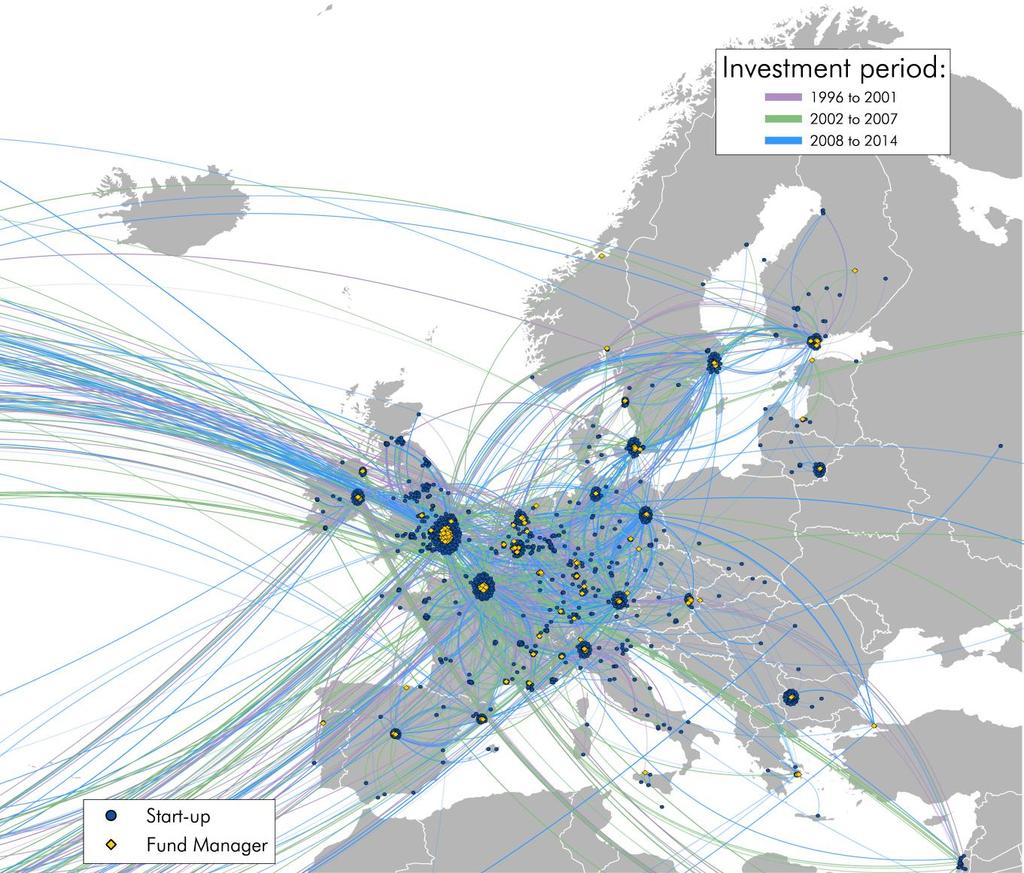 ImA VC A geographical perspective How can we represent 20 years of EIF-backed VC activity across Europe?
