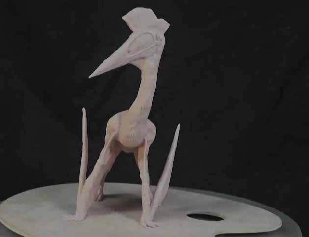 How to Sculpt a Pterosaur with Polymer Clay The pterosaur modelled in this lesson is the Quetzalcoatlus. Pronounced Kwet zal co art-lus.