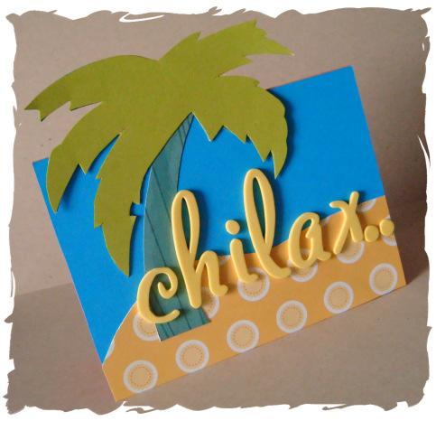 Island Bliss Card Instructions Print off the template sheet. Cut out the template cutting around the outermost edge only.