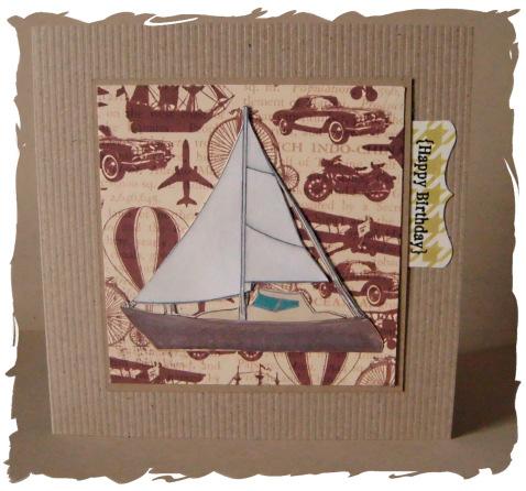 Sail Boat Card Instructions Print off the template sheet. Choose which size of template you would like to use, this will depend on the size card you want to make.