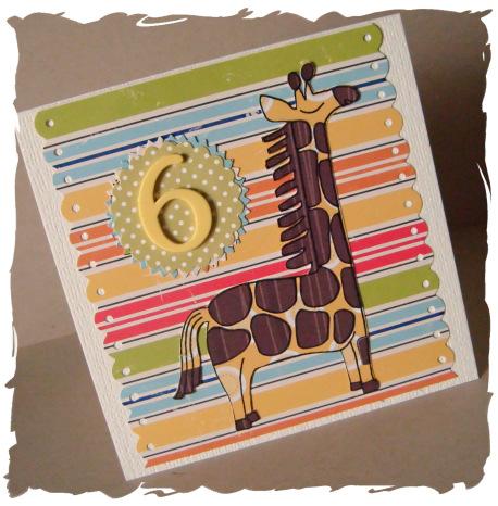 Giraffe Card Instructions Print off the template sheet on to plain paper. Choose which size of template you would like to use, this will depend on the size card you want to make.