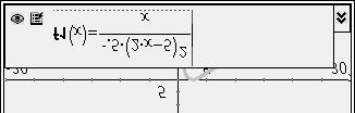 Page 3.12 at right shows the graph of the f1(x). The area formula will be stored at f1(x) from your work on page 3.10.