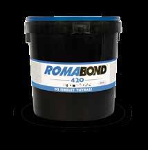Profile Wrapping Adhesive ROMABOND 5416 A double-component glue extensively used in profile wrapping on MDF. Hardener 5 has to be added at a 4% ratio before the application process.