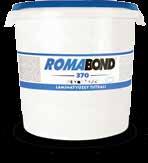 ROMABOND 820 D3 norm adhesive used for bonding outdoor wooden materials like windows or garden furniture.