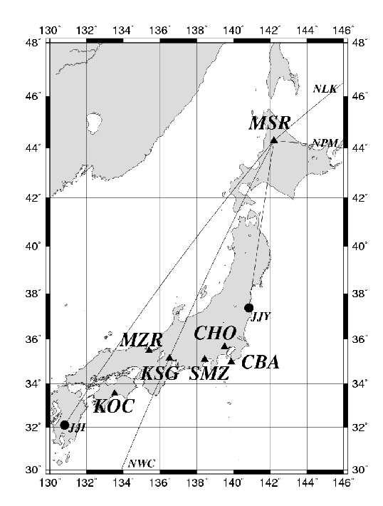 Sensors 2007, 7 1145 Figure 2. VLF/LF network in Japan.