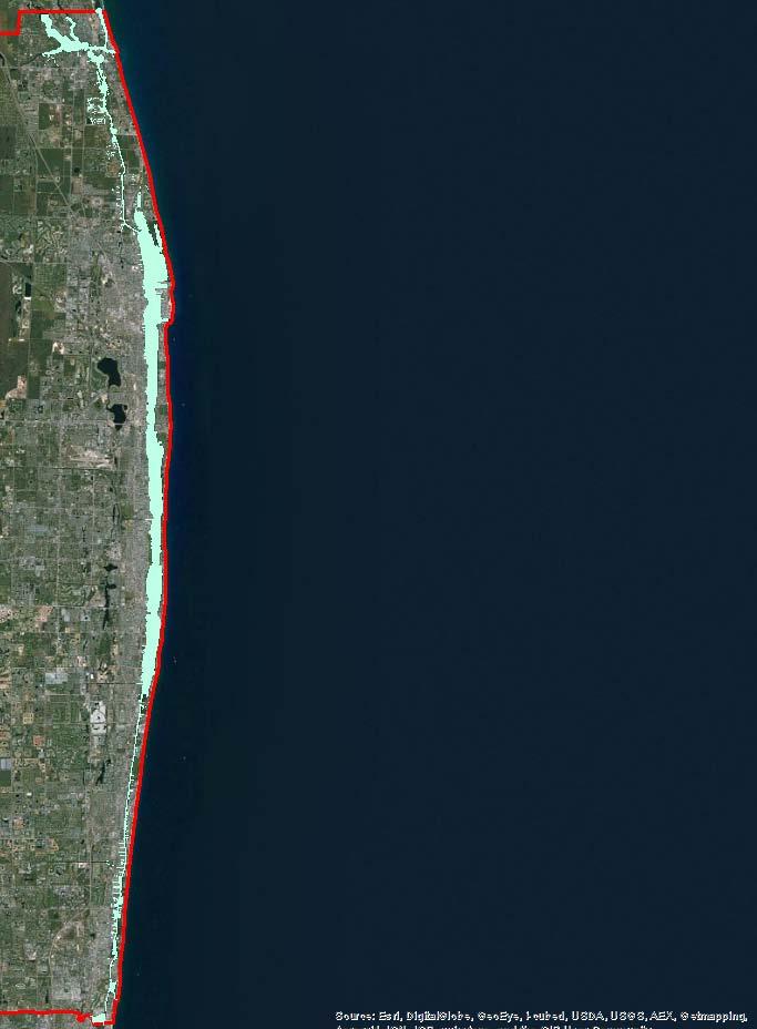 Loxahatchee River Intracoastal Waterway Jupiter to North Palm Beach Palm Beach County Estuarine Waters ~ 45 miles of urbanize waterways with over 100 miles of shoreline Lake Worth Lagoon North Palm