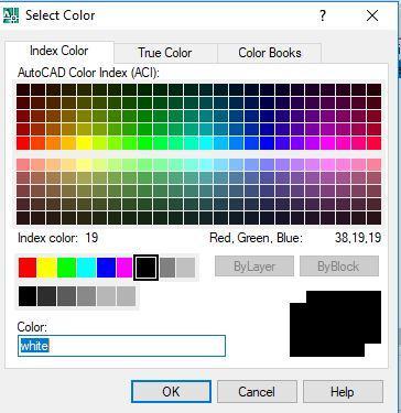 To set a layer color, open the Layer Properties Manager dialogue box, click on and then click on the color icon in the layer list associate with the layer you want.