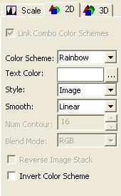 A ImageQuest Reference ImageQuest Tabs 2D View Tab Use the 2D tab to set up the 2D graph properties. Parameter Definition Options Color Scheme Specify the color scheme for the 2D view.