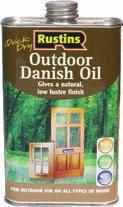 Rustins Outdoor Danish Oil conforms to The Articles in Contact with Food Regulations.