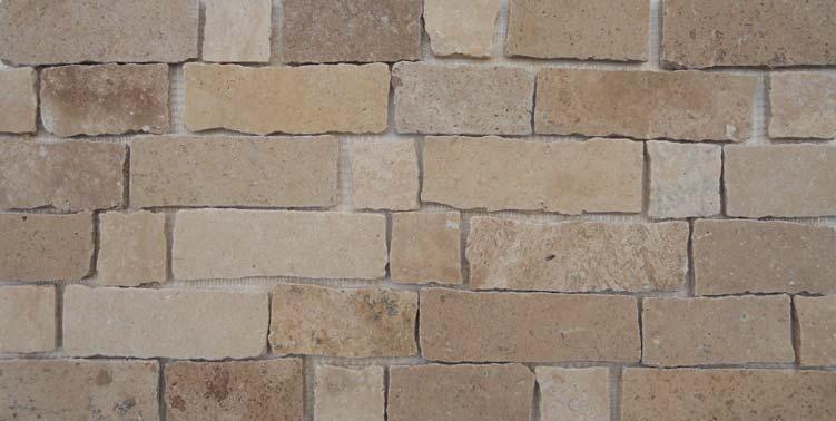 Beige Limestone - Pattern 062 Mosaic Wood Grain - Pattern