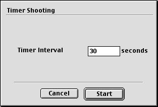 Using RemoteCapture Timer Shooting Use this function to specify the timer delay. Timer shooting shots are then taken after the specified number of seconds.
