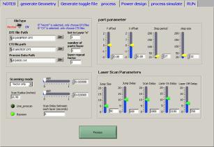Figure 4. Process module interface. Figure 5. Power profile design module.