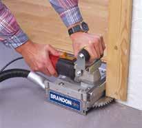 80 CORDLESS 18V DOOR TRIMMING SAW Invaluable help with those saw jobs that come up in the installation of floor coverings. Now you can cut the door and frame without taking it off its hinges.