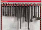 343734 317509 13 Pointed chisel 400 3 343735 317516 14 Flat chisel 280 25 3 343737 317530 15 Flat chisel 400 25 3 343738 317547 16 Wide chisel 400 50 3 343743 317592 17 Wide chisel 300 80 3 343744