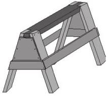 Project Saw horse Project Make a saw horse These plans are fairly quick and simple to build You can change the height and length to fi t you