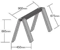 You could cut the notches at an angle (about 20degrees) to hold the legs at their angle.