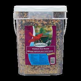 of common feeder birds. Blend is stored inside re-closable lid pail - making storage & handling clean and simple.