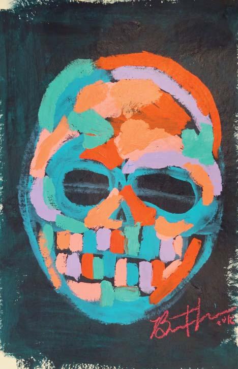 BRADLEY THEODORE Green Skull 2 2016