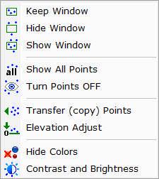 d) Click on the Point Display tools. NOTE: The Point Display tools button is to the right of the Seek and Preferences buttons.