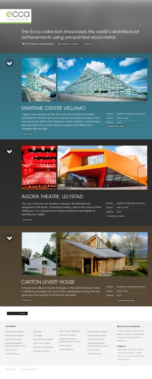 ECCA collection - magazine and website