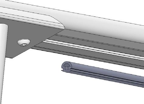 Slide clamp over upright bases on the inside of truck bed rails as shown in figure 5. 6. Thread socket cap screws up through bottom of clamp. 7.