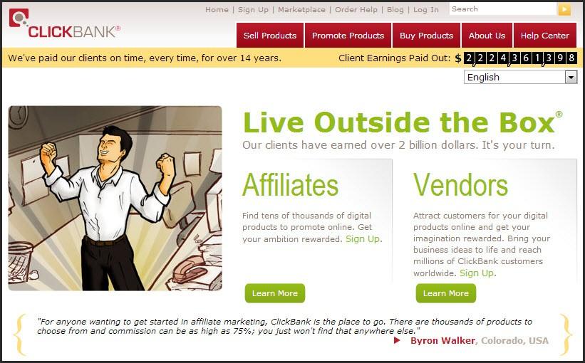 ClickBank ClickBank is one of the most popular affiliate networks available. It has a ton of products that you can promote in your videos.