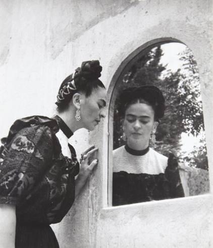 Title: Frida Kahlo Date of Creation: 1944 Artist/Designer: Lola Álvarez Bravo Nationality of Artist/Designer: Mexican Material/Medium: Gelatin silver print, vintage Framed photograph