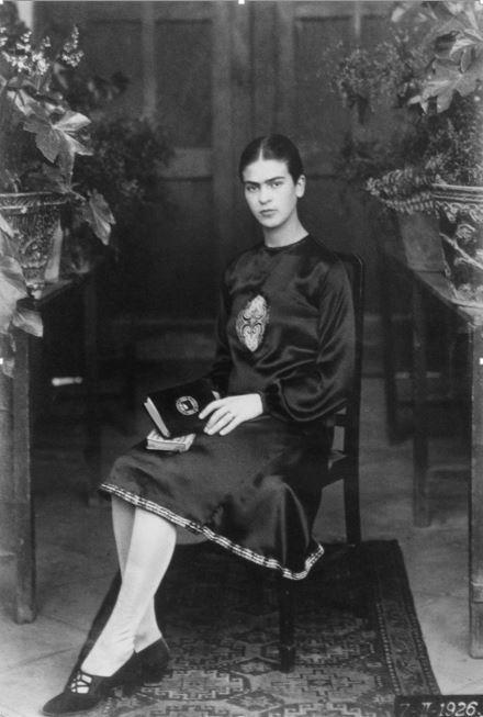 Title: Frida Kahlo at 18, Mexico (PP#1588) Date of Creation: 1926 Artist/Designer: Guillermo Kahlo Nationality of Artist/Designer: German-born Mexican Material/Medium: Gelatin Silver Print, vintage