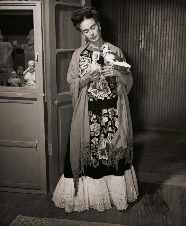 Title: Frida with two birds Date of Creation: c.