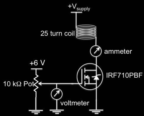 VOLTAGE- CONTROLLED ELECTROMAGNET Figure 4: Circuit diagram for a voltage controlled electromagnet Step 2 Step 3 Electromagnetic coil a.