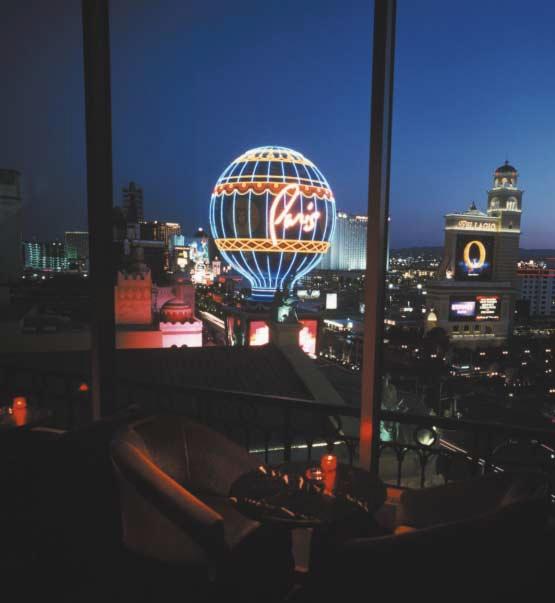 Panoramic restaurant, Las Vegas The colourful views