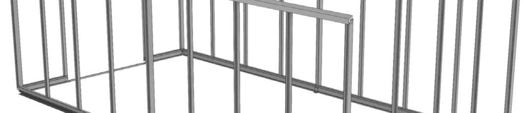 Rear Assembly Locate the rear cill and rear gable glazing bars (these are different to the front gable glazing bars as they do not have the mortise for