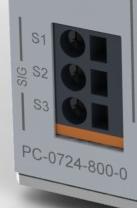 Signaling and control contacts S1/S2/S3 The electronic circuit breaker is equipped with three signaling and control contacts.