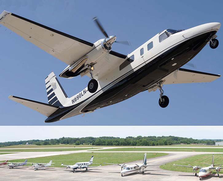 2.3. Aircraft All flights for the project were accomplished through the use of a customized Rockwell turbo Commander 690 (twin-turboprop), serial number 10552.