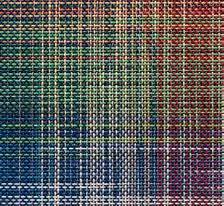 The Plaid collection uses a rotation of fourteen different colors