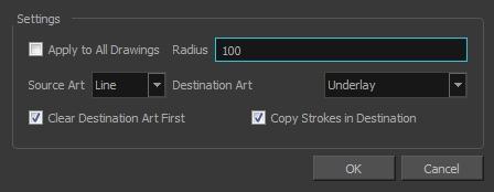 Parameter Palette Lists Show Recovered Select All Deselect All Lets you select the modified palette list to save, and deselect the ones you do not want to save.