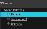 Create Palette Dialog Box The Create Palette dialog box lets you create a palette in Basic mode. For simple productions, it is recommended to use the Basic mode.