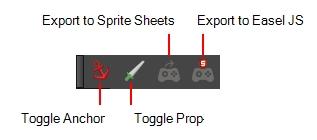 How to access the Export to Sprite Sheets window 1. From the top menu, select Windows > Toolbars > Game. The Game toolbar appears above the Camera view, to the left. 2.