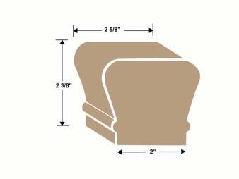 Profiles Available in stock in Oak and Maple All Profiles have bending rail