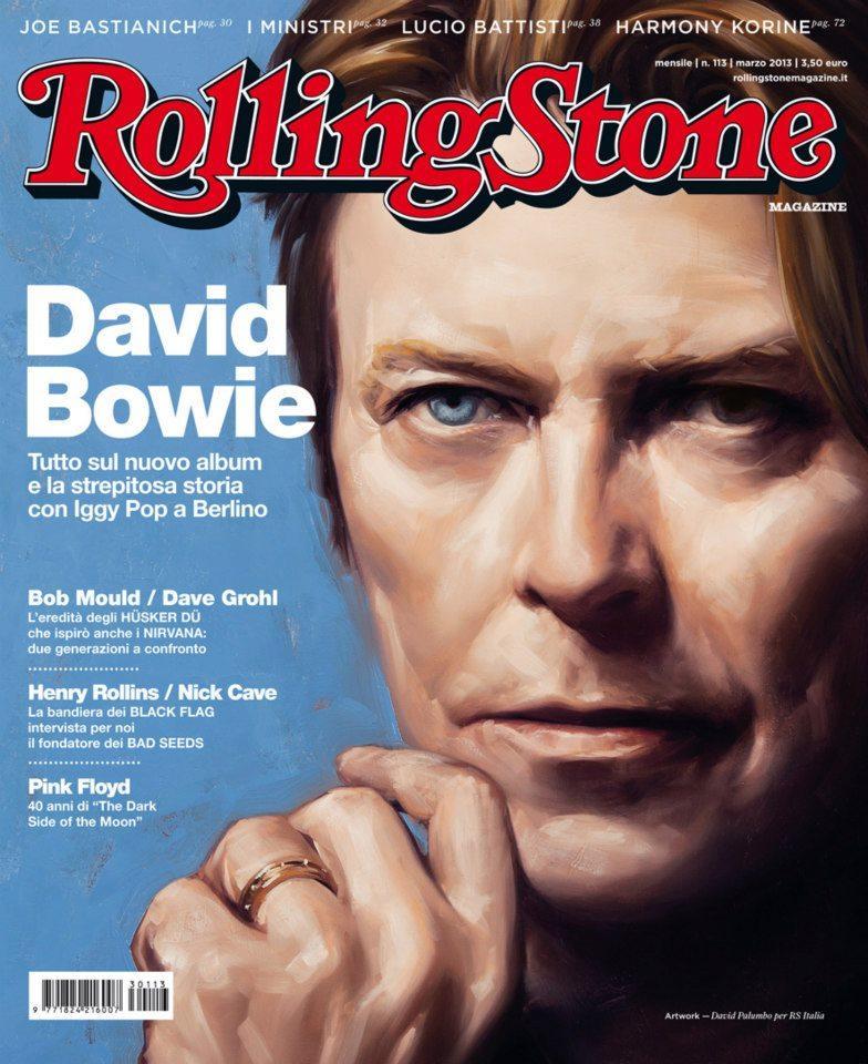 What was it like to be asked to paint the Italian Rolling Stone cover with David Bowie? Have you always been a fan of his work? It was a tremendously exciting assignment to get.