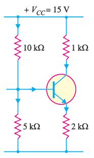 Voltage Divider Bias Method Q. Figure shows the voltage divider bias method. Draw the d.