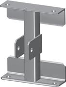 Transport Hooks must only be connected to the side bars at a panel joint. The MK2 Transport Hook utilizes a positive and fast-locking screw. It has the same rated capacity as the original.