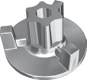 AWCPW 0.5 Acrowall Centring Nut It has a base which matches the recess of the panel profile assisting to align the adjacent panels.