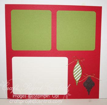 page you will be using the back of page 1), (2) 3-1/2 x 5 pieces of Very Vanilla textured card