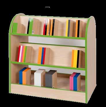 The Mobile Book Storage unit is extremely versatile and can be used throughout the school.